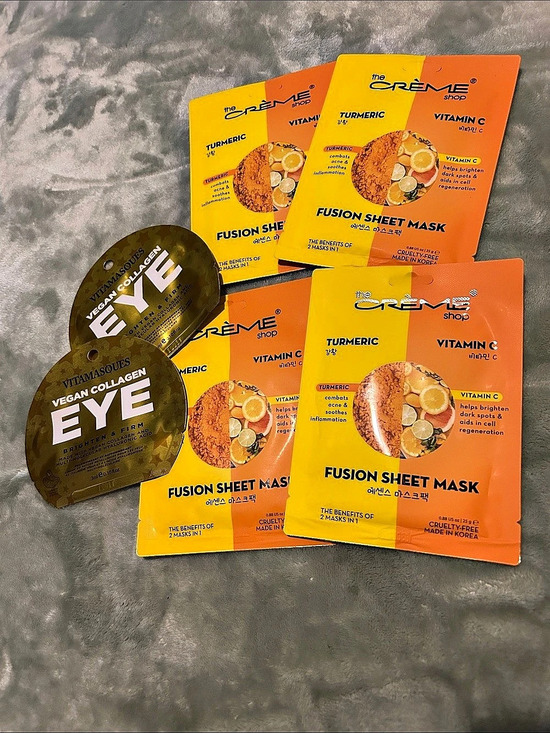 The Creme Shop Other - the CREME shop Fusion Sheet Mask Turmeric & Vitamin C Sheet Masks bundle NWT